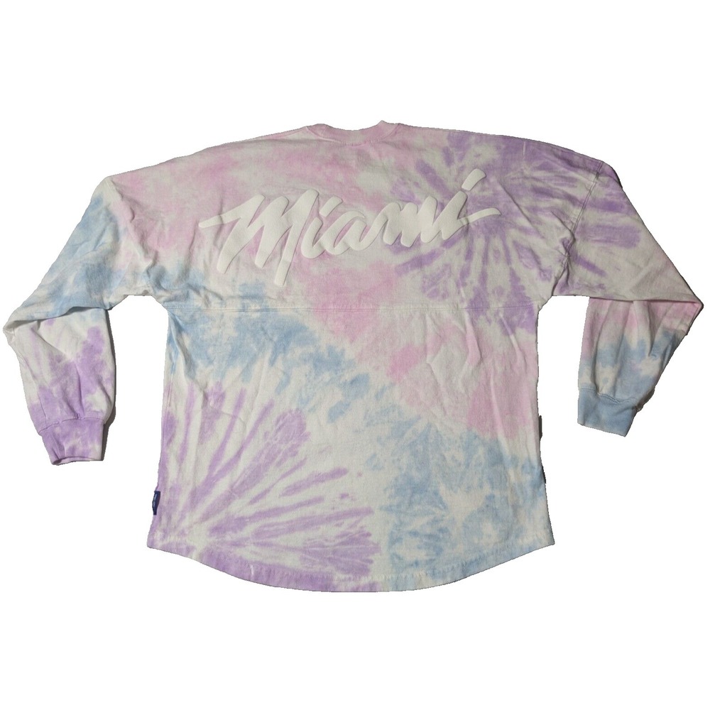 MIAMI HEAT SPIRIT JERSEY x Court Culture Adult Small Pastel Tie Dye Cotton Shirt